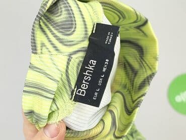 top z piórami czarny: Bershka, Top damski, L — 4