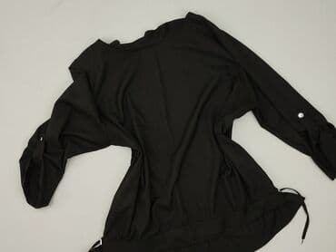 czarne obcisła bluzki z długim rękawem: Women's blouse, size L (EU 40) — 1