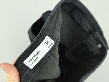 szerokie dżinsy z wysokim stanem: Jeansy damskie, S — 4