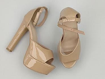 biale sandaly na platformie: Sandały damskie, rozmiar 36 — 1