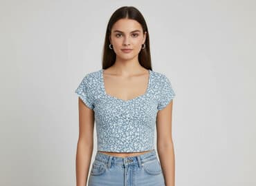 zwiewna bluzki w kwiaty: House, Bluzka damska, rozmiar M — 6