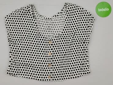 czarne bluzki w biale grochy: Bluzka damska, S — 3