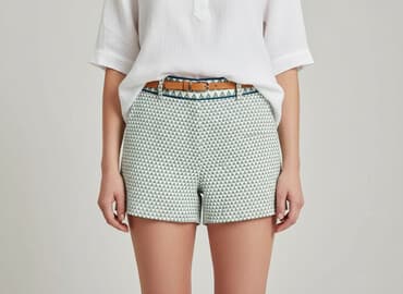 białe spodenki damskie hm: H&M, Szorty damskie, rozmiar XS — 6