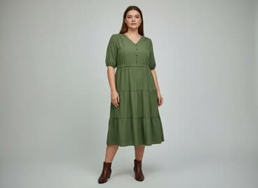 sukienka khaki wesele: Sukienka damska, rozmiar 2XL — 1