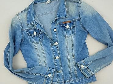 pull and bear jeans mom fit: Kurtka jeansowa damska, rozmiar S — 1