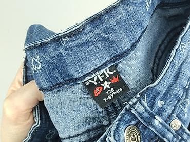 skarpety adrian: Spodnie jeansowe, Y.F.K., 8 lat, 128, stan - Bardzo dobry — 5