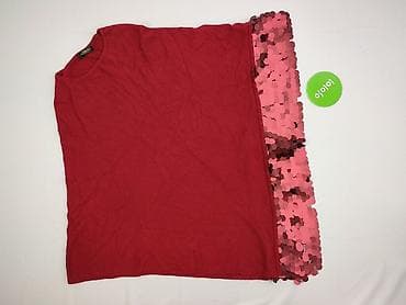 etola: Red, Ponczo damskie, rozmiar One size — 2