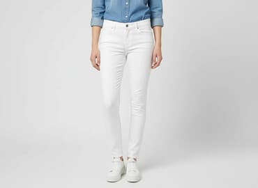 jeansy ecru: Hallhuber, Jeansy damskie, rozmiar M — 7