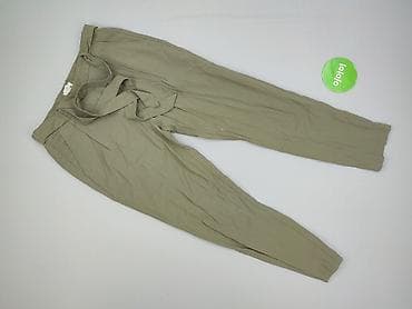 hm t shirt damski basic: H&M, Material trousers for women, size S — 2