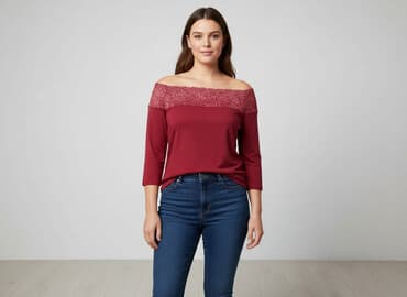 czerwone body intimissimi: Bodyflirt, Bluzka damska, rozmiar 2XL — 7