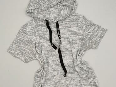 niebieski sweter: Bluza z kapturem damska, rozmiar S — 1