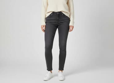 czarne skinny jeans: Jeansy damskie, rozmiar M — 6