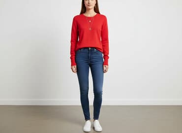 czerwony top stradivarius: Gina Tricot, Bluzka damska, L — 6