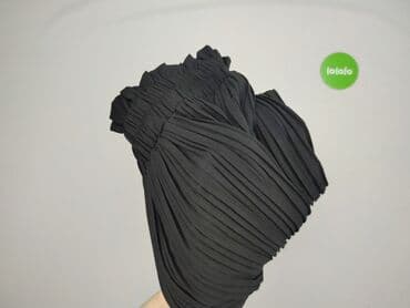 czarne spodnie z wysokim stanem reserved: Shein, Spodnie materiałowe damskie, S — 6