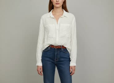 koszula niebieska hm: H&M, Koszula damska, rozmiar L — 8