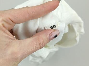 biała jedwabna bluzka damska: Bluzka damska, rozmiar S — 4