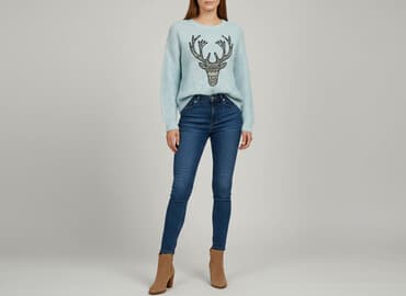 sweter panterka: FB Sister, Sweter damski, rozmiar L — 8