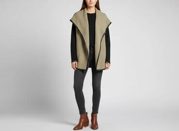 kurtki czarne z kapturem: Kardigan damski, rozmiar L — 1