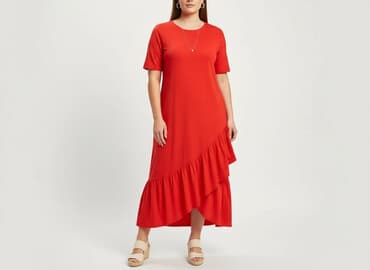 tanie bawełniane sukienki: Sukienka damska, rozmiar XL — 5