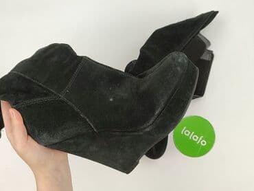 buty na koturnie czarne ccc: Kozaki damskie, rozmiar 39 — 4