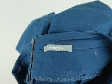 niebieska spódnice plisowane: Vice versa, Spódnica damska, XS — 4