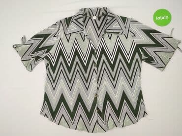 koszula damska w geometryczne wzory: Women`s shirt, size 2XL — 3
