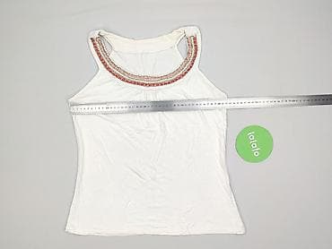 basic koszulka biala: Top damski, rozmiar S — 4