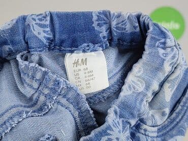 spodnica obcisla: Spodnie jeansowe, H&M, 3-6 miesięcy, stan - Bardzo dobry — 4