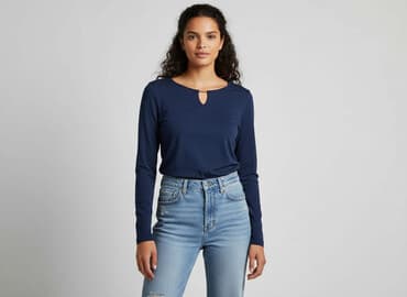 koszulka z perełkami: Free People, T-shirt damski, rozmiar S — 5