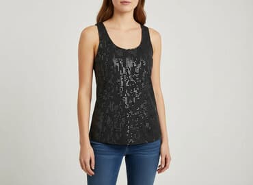 bluzka czarna na impreze: Vero Moda, Top damski, rozmiar M — 6