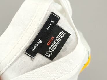 białe t shirty sinsay: Sinsay, T-shirt damski, rozmiar S — 6