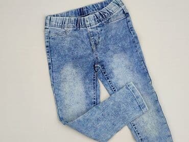 czarne sandały z łańcuszkiem: Jeans, Little kids, 4-5 years, 110, condition - Perfect — 1