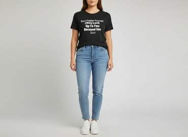 koszula damska z napisami: Shein, T-shirt damski, rozmiar 3XL — 1