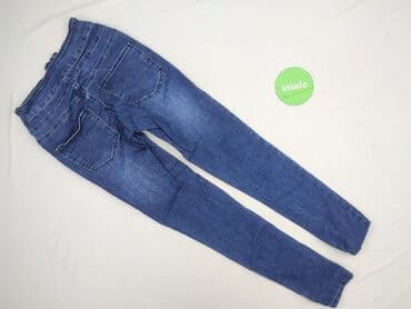 spodnie jeansy z wysokim stanem: Jeansy damskie, rozmiar S — 4