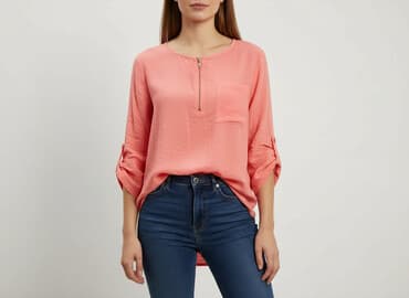 apricot bluzki: Bluzka damska, rozmiar L — 5