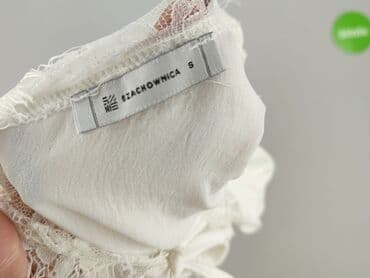 biała bluzka do stroju krakowskiego: SZACHOWNICA, Bluzka damska, rozmiar S — 4