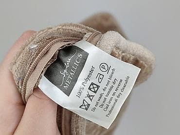 tekstylia: Poszewka dekoracyjna Signature METALLICS – beżowa, połyskująca - — 4