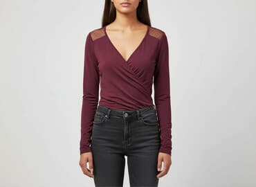 bluzki z wiskozy długi rękaw: Women's blouse, size S — 1