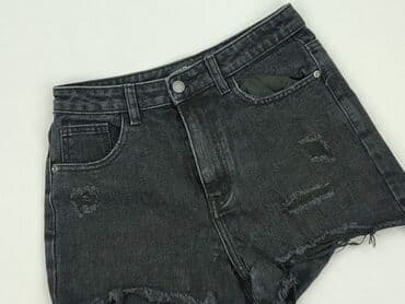 spodenki jeansowe z wysokim stanem pull and bear: PrettyLittleThing, Szorty damskie, rozmiar S — 1
