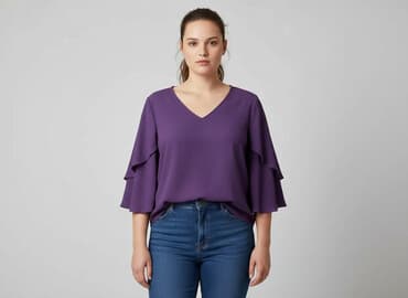 shein sukienka fioletowa: Shein, Bluzka damska, rozmiar XL — 6