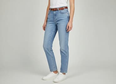 dżinsy z łańcuchem: Grunt, Jeansy damskie, rozmiar S — 1