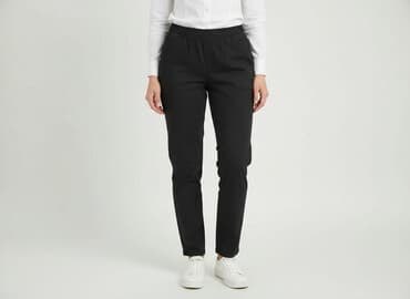 spódnico spodnie czarne: Spodnie materiałowe damskie, rozmiar S — 5