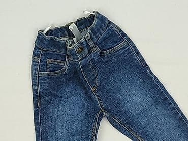 vintage bluzki: Spodnie jeansowe, Baby club, 12-18 miesięcy, stan - Bardzo dobry — 1
