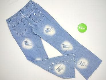 jeans wysoki stan: Jeansy damskie, rozmiar L — 3