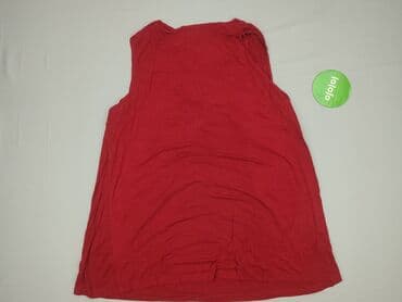 czerwona bluzki z dekoltem v: Woman, Top damski, rozmiar S — 4