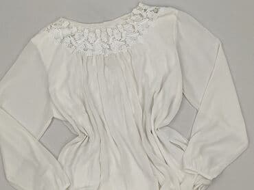 białe bluzki z gipiurą: Bluzka damska, rozmiar S — 2