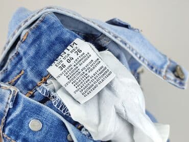 ogrodniczki jeansowe damskie krótkie: Denim, Ogrodniczki damskie, rozmiar S — 5