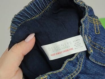 джинсова куртка: Denim pants, 3-6 months, condition - Perfect — 4