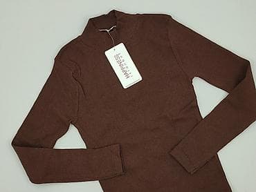 szafirowy sweter: Happy, Golf damski, rozmiar S — 1