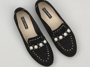 klapki z futerkiem steve madden: Lucky, Półbuty damskie, 38 — 1